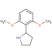 383127-42-2 2-(2,6-dimethoxyphenyl)pyrrolidine chemical structure