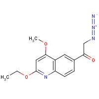 83938-92-5 2-azido-1-(2-ethoxy-4-methoxyquinolin-6-yl)ethanone chemical structure