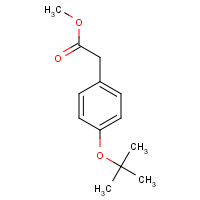 87100-56-9 methyl 2-[4-[(2-methylpropan-2-yl)oxy]phenyl]acetate chemical structure