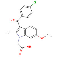 25803-14-9 2-[3-(4-chlorobenzoyl)-6-methoxy-2-methylindol-1-yl]acetic acid chemical structure