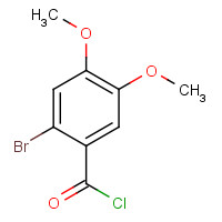 55171-61-4 2-bromo-4,5-dimethoxybenzoyl chloride chemical structure