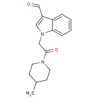 347320-62-1 1-[2-(4-methylpiperidin-1-yl)-2-oxoethyl]indole-3-carbaldehyde chemical structure