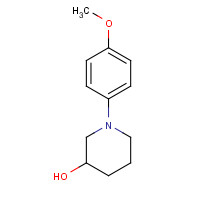 39104-03-5 1-(4-methoxyphenyl)piperidin-3-ol chemical structure