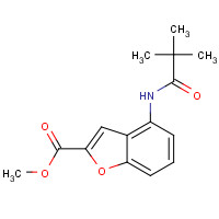 503620-98-2 methyl 4-(2,2-dimethylpropanoylamino)-1-benzofuran-2-carboxylate chemical structure