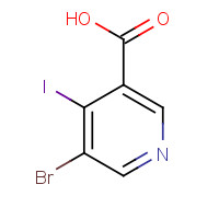 491588-98-8 5-bromo-4-iodopyridine-3-carboxylic acid chemical structure