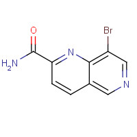 875514-62-8 8-bromo-1,6-naphthyridine-2-carboxamide chemical structure