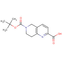 259809-49-9 6-[(2-methylpropan-2-yl)oxycarbonyl]-7,8-dihydro-5H-1,6-naphthyridine-2-carboxylic acid chemical structure