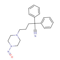 1086393-92-1 5-(4-nitrosopiperazin-1-yl)-2,2-diphenylpentanenitrile chemical structure
