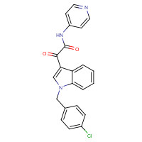 204205-90-3 2-[1-[(4-chlorophenyl)methyl]indol-3-yl]-2-oxo-N-pyridin-4-ylacetamide chemical structure