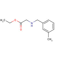 501653-59-4 ethyl 2-[(3-methylphenyl)methylamino]acetate chemical structure