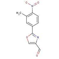 885274-46-4 2-(3-methyl-4-nitrophenyl)-1,3-oxazole-4-carbaldehyde chemical structure