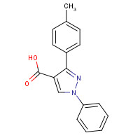 380910-52-1 3-(4-methylphenyl)-1-phenylpyrazole-4-carboxylic acid chemical structure