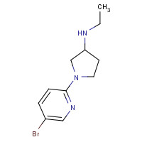 1160938-11-3 1-(5-bromopyridin-2-yl)-N-ethylpyrrolidin-3-amine chemical structure