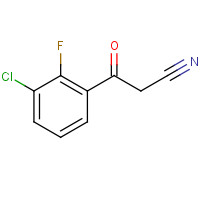 1290181-18-8 3-(3-chloro-2-fluorophenyl)-3-oxopropanenitrile chemical structure