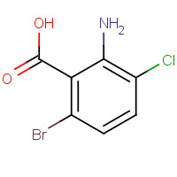 1340518-19-5 2-amino-6-bromo-3-chlorobenzoic acid chemical structure