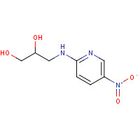 105630-61-3 3-[(5-nitropyridin-2-yl)amino]propane-1,2-diol chemical structure