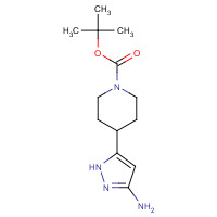 1269515-23-2 tert-butyl 4-(3-amino-1H-pyrazol-5-yl)piperidine-1-carboxylate chemical structure