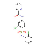 1246086-78-1 N-[3-chloro-4-[(2-chlorophenyl)sulfamoyl]phenyl]pyridine-2-carboxamide chemical structure
