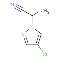 1248636-16-9 2-(4-chloropyrazol-1-yl)propanenitrile chemical structure