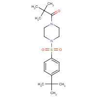 951250-27-4 1-[4-(4-tert-butylphenyl)sulfonylpiperazin-1-yl]-2,2-dimethylpropan-1-one chemical structure