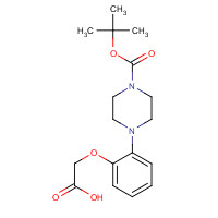 1000894-45-0 2-[2-[4-[(2-methylpropan-2-yl)oxycarbonyl]piperazin-1-yl]phenoxy]acetic acid chemical structure