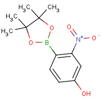 1356963-11-5 3-nitro-4-(4,4,5,5-tetramethyl-1,3,2-dioxaborolan-2-yl)phenol chemical structure
