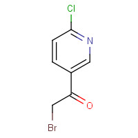 23794-13-0 2-bromo-1-(6-chloropyridin-3-yl)ethanone chemical structure