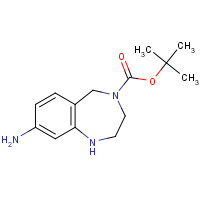 886363-80-0 tert-butyl 8-amino-1,2,3,5-tetrahydro-1,4-benzodiazepine-4-carboxylate chemical structure