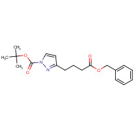 1190392-27-8 tert-butyl 3-(4-oxo-4-phenylmethoxybutyl)pyrazole-1-carboxylate chemical structure