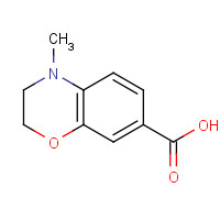 532391-89-2 4-methyl-2,3-dihydro-1,4-benzoxazine-7-carboxylic acid chemical structure