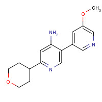 1354289-37-4 5-(5-methoxypyridin-3-yl)-2-(oxan-4-yl)pyridin-4-amine chemical structure