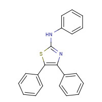 29594-65-8 N,4,5-triphenyl-1,3-thiazol-2-amine chemical structure