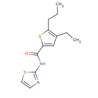 1147413-71-5 4-ethyl-5-propyl-N-(1,3-thiazol-2-yl)thiophene-2-carboxamide chemical structure