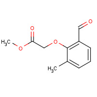 24582-03-4 methyl 2-(2-formyl-6-methylphenoxy)acetate chemical structure