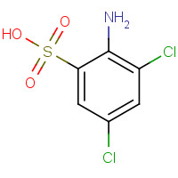 6406-21-9 2-amino-3,5-dichlorobenzenesulfonic acid chemical structure