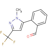 898289-61-7 2-[2-methyl-5-(trifluoromethyl)pyrazol-3-yl]benzaldehyde chemical structure