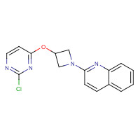 1350607-58-7 2-[3-(2-chloropyrimidin-4-yl)oxyazetidin-1-yl]quinoline chemical structure