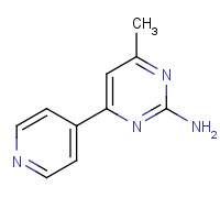 90916-53-3 4-methyl-6-pyridin-4-ylpyrimidin-2-amine chemical structure