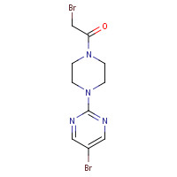1448842-82-7 2-bromo-1-[4-(5-bromopyrimidin-2-yl)piperazin-1-yl]ethanone chemical structure