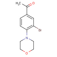 957066-05-6 1-(3-bromo-4-morpholin-4-ylphenyl)ethanone chemical structure
