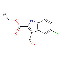 43142-76-3 ethyl 5-chloro-3-formyl-1H-indole-2-carboxylate chemical structure