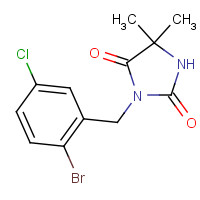 685535-73-3 3-[(2-bromo-5-chlorophenyl)methyl]-5,5-dimethylimidazolidine-2,4-dione chemical structure