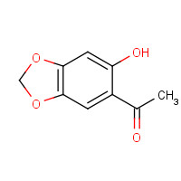 66003-50-7 1-(6-hydroxy-1,3-benzodioxol-5-yl)ethanone chemical structure