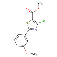 861708-69-2 methyl 4-chloro-2-(3-methoxyphenyl)-1,3-thiazole-5-carboxylate chemical structure