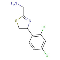 643723-54-0 [4-(2,4-dichlorophenyl)-1,3-thiazol-2-yl]methanamine chemical structure