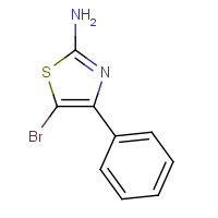 61954-82-3 5-bromo-4-phenyl-1,3-thiazol-2-amine chemical structure