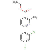 23148-44-9 ethyl 6-(2,4-dichlorophenyl)-2-methylpyridine-3-carboxylate chemical structure