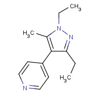419571-61-2 4-(1,3-diethyl-5-methylpyrazol-4-yl)pyridine chemical structure