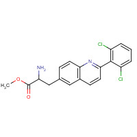 623144-31-0 methyl 2-amino-3-[2-(2,6-dichlorophenyl)quinolin-6-yl]propanoate chemical structure
