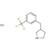 1203682-16-9 3-[[3-(trifluoromethyl)phenyl]methyl]pyrrolidine;hydrochloride chemical structure